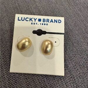 Lucky Brand Metallic Gold Earrings
